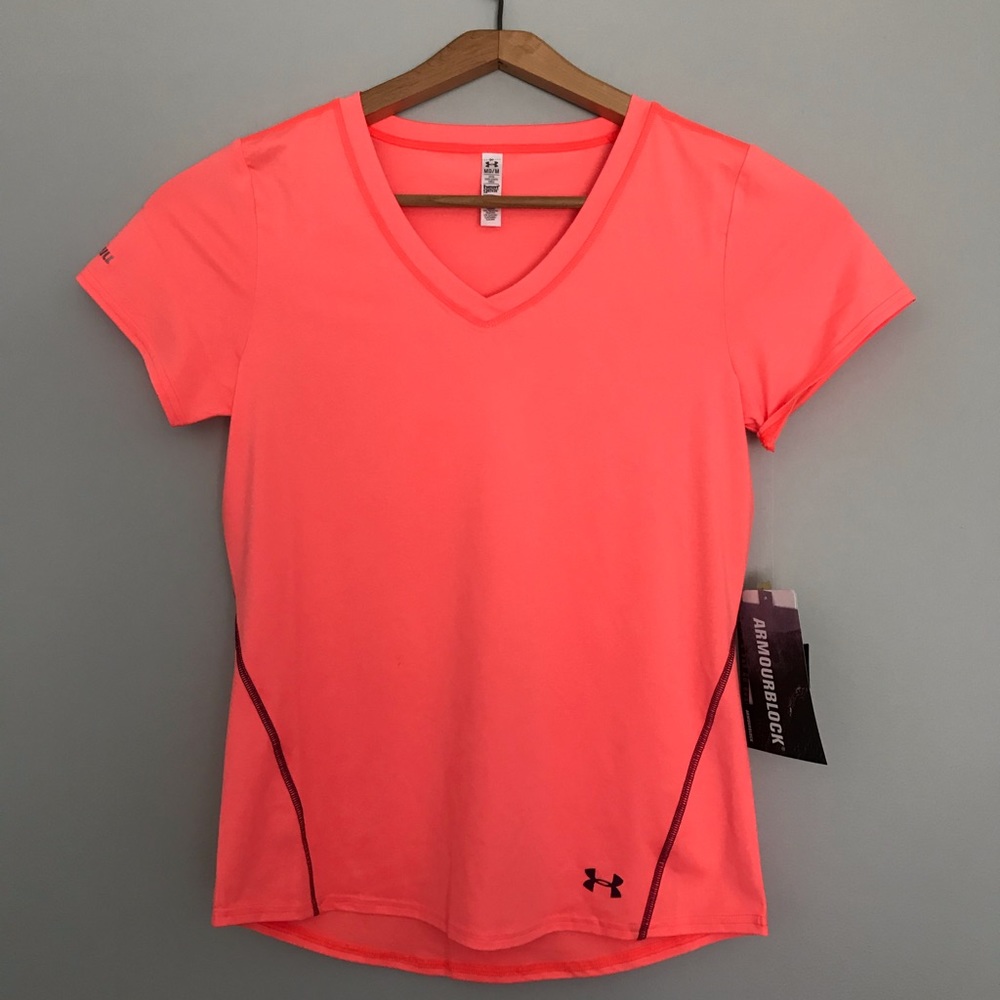 Under Armour short sleeve workout top, size medium